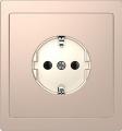 Merten D-Life socket outlet (champagne metallic)